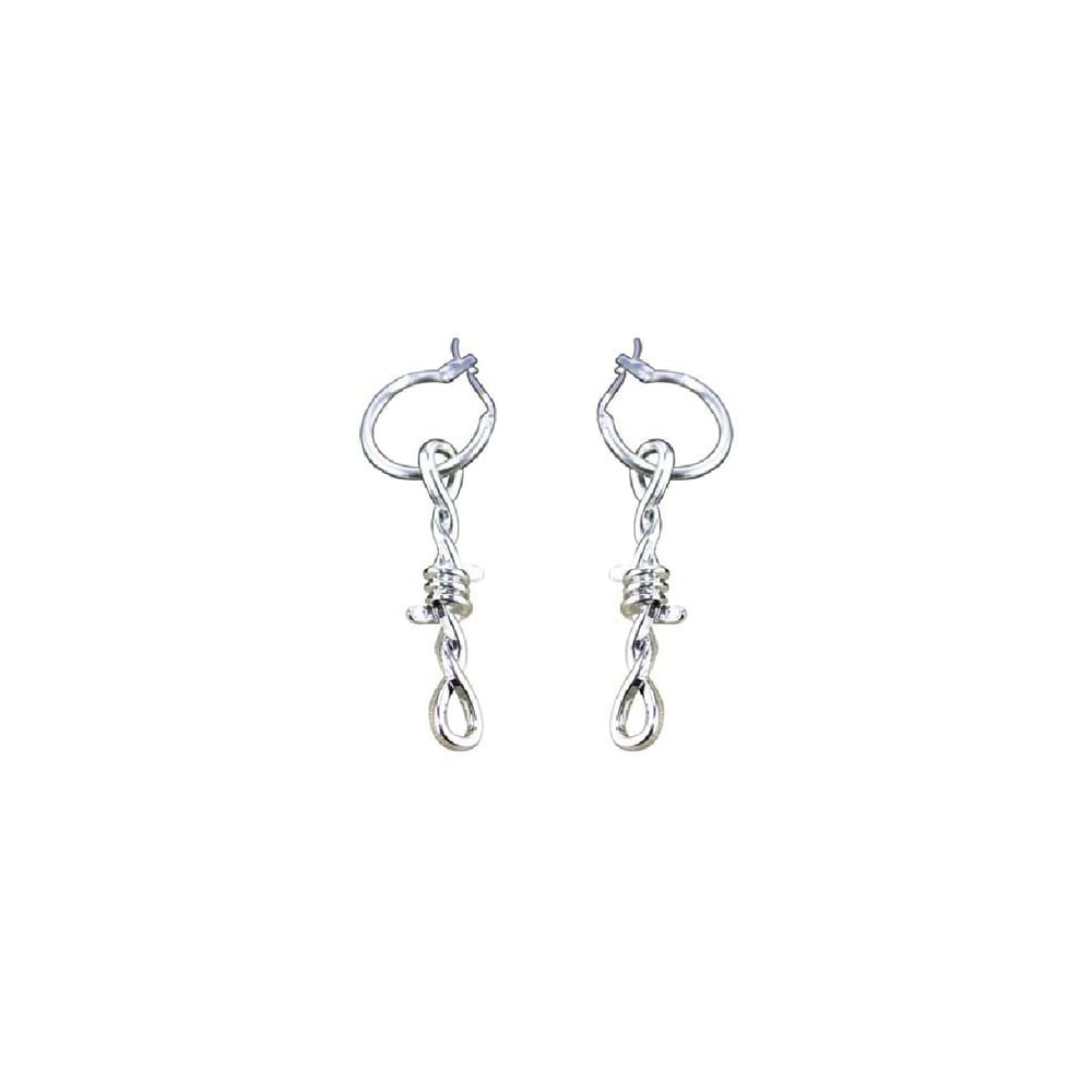 Image of No Trespassing Barbed Wire Drop Earrings