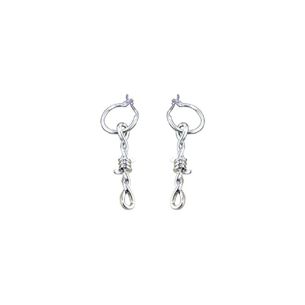 Image of No Trespassing Barbed Wire Drop Earrings