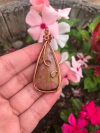 Pink Ocean Jasper Pendant