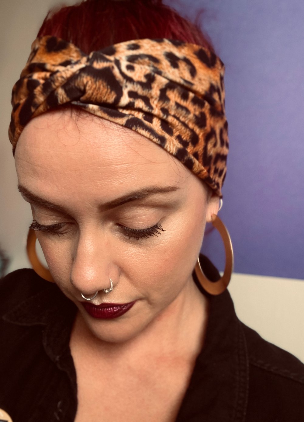 Stretch Headband in Leopard