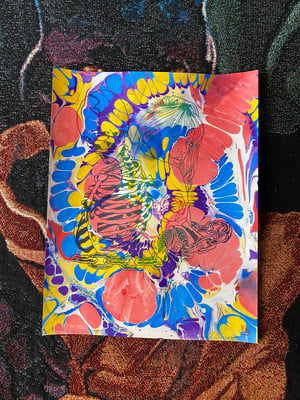 Image of ‘Break The Chain’  marbled print