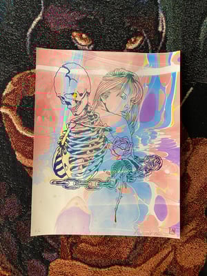 Image of ‘Break The Chain’  marbled print