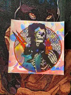 Image of ‘Mystic Smokers’ marbled print