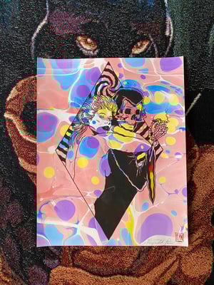 Image of ‘Saturdazed’ marbled print