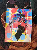 ‘Saturdazed’ marbled print