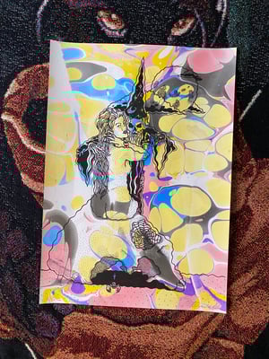 Image of ‘Full moon Magic’ marbled print