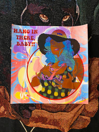 Image 2 of ‘Hang In There Baby!’ marbled print
