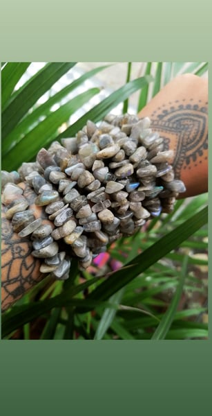 Image of Labradorite chunky bracelet 