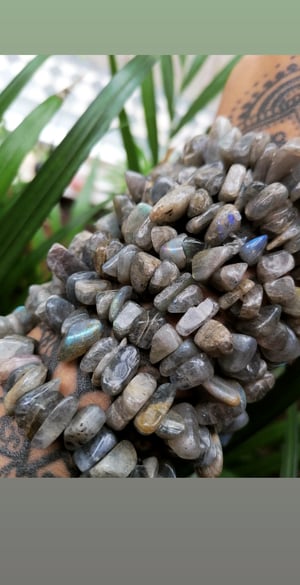 Image of Labradorite chunky bracelet 