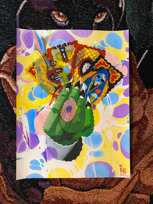 Image of ‘Hand of Fate’ marbled print