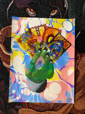 Image of ‘Hand of Fate’ marbled print