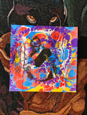 ‘Support’ marbled print