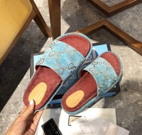 Image 1 of Gucci Platform Slides 