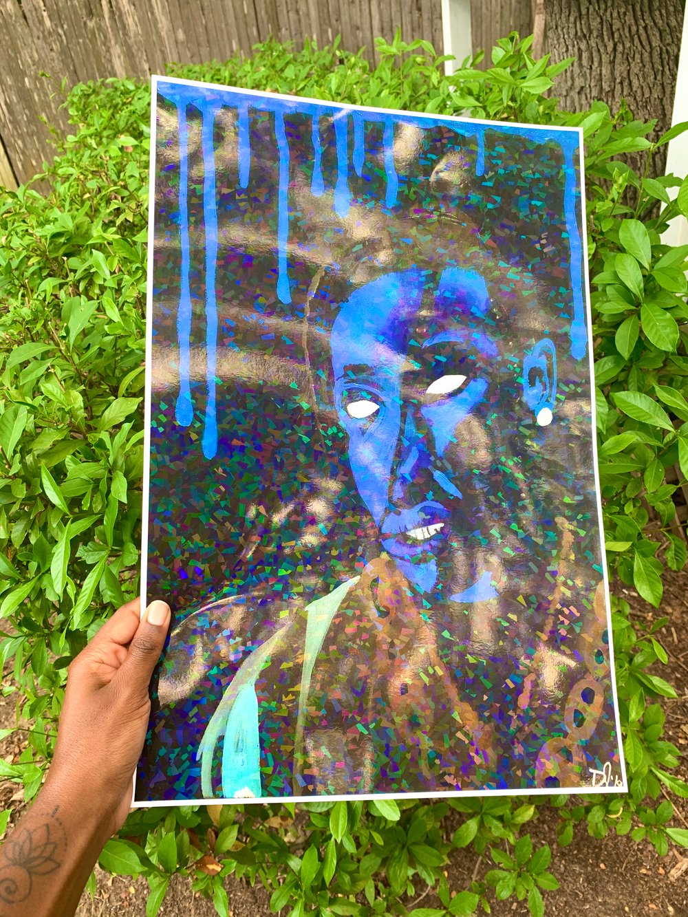 Image of Sicko Mode Holographic Print
