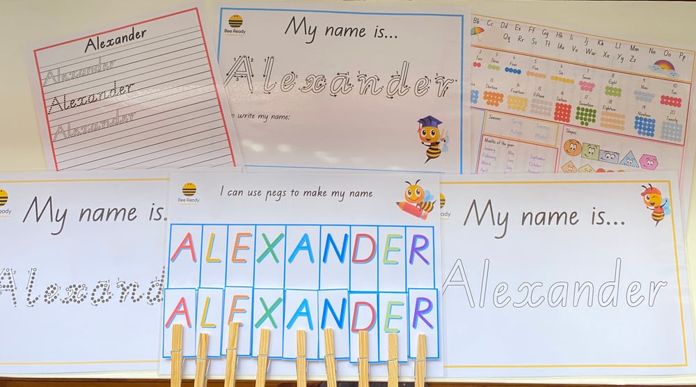 Image of Name Writing Pack and Velcro Learning Pack