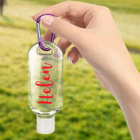 Personalised Hand Santizer Bottle with Clip 