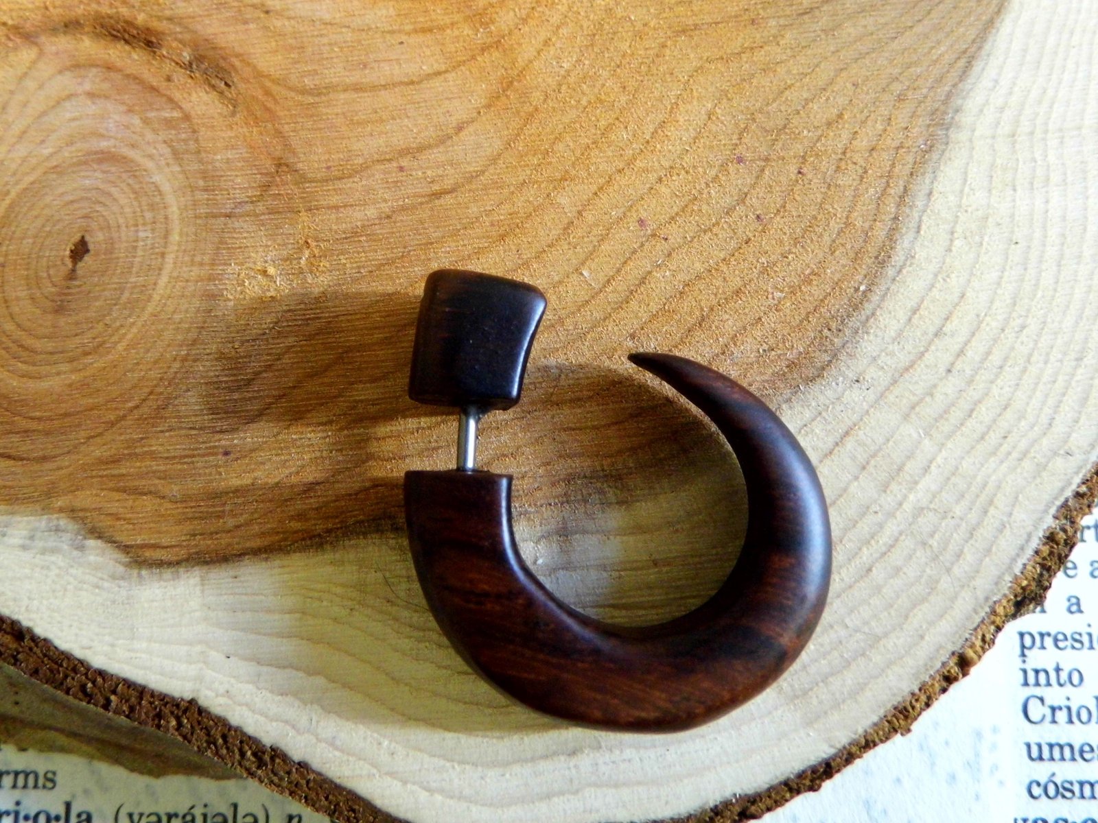 Wood earrings sale for guys