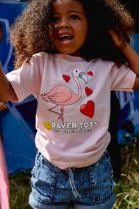 Image 1 of Raver Tots “Pink Flamingo” Tee