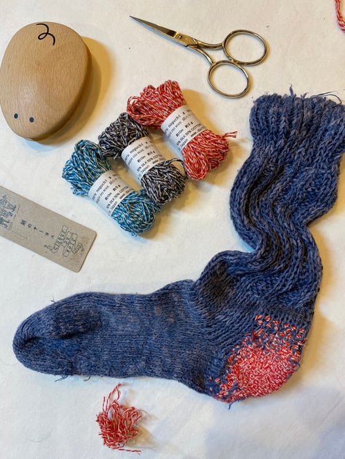 Image of Cirque du Soie - Silk Cotton thread for Darning and Embroidery