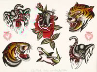 Original Tattoo Flash Sheet 1
