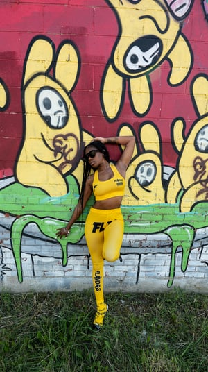 Image of Yellow FLAVORS Sports Set