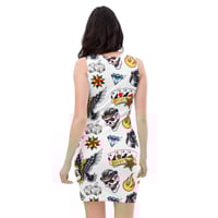Image 4 of Rockabilly Flash Bodycon dress