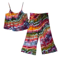 Image 1 of L Woven Summer Set in Bright Ice Dye