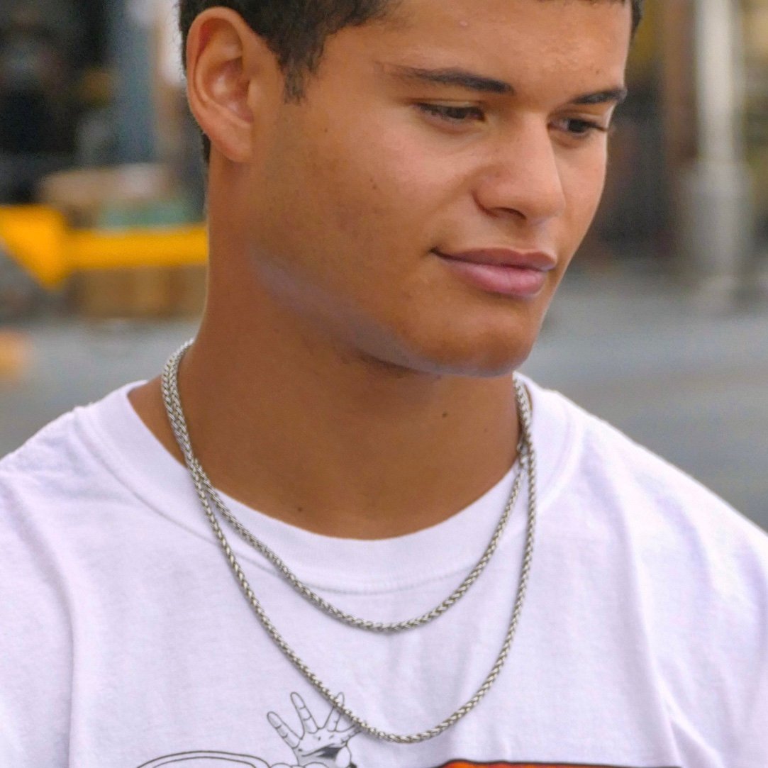 Bust Down Stacked Silver Franco Chains Bust Down Customs