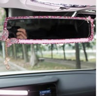 REARVIEW BLING BUTTERFLY MIRROR