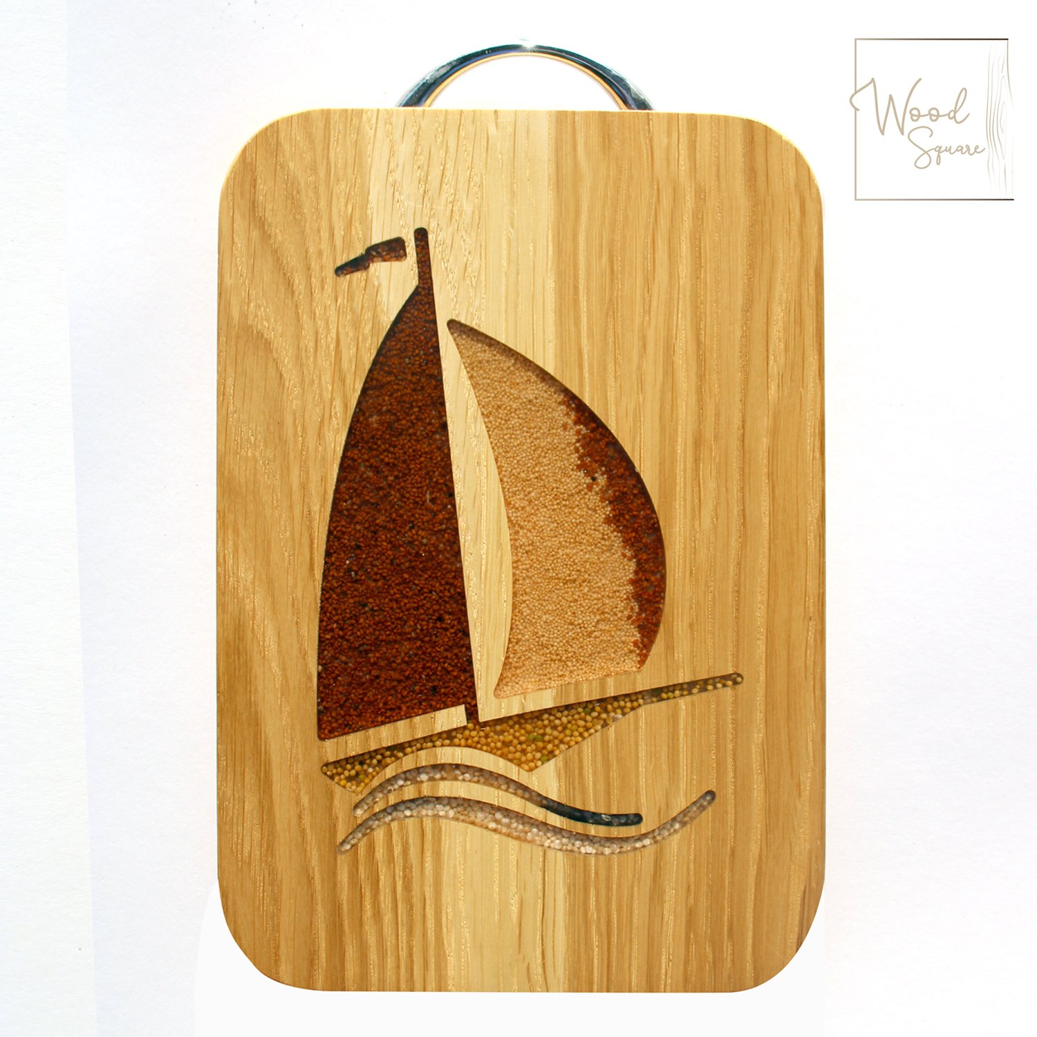 Image of Chopping board with boat 