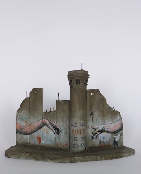 Image of Banksy wall section - Michelangelo