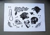 Flash Sheet № 1. (Digital Print of original linocuts)