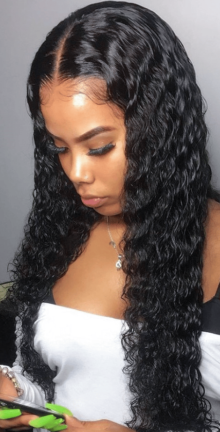 Image of Deep Wave Lace Closure Wig