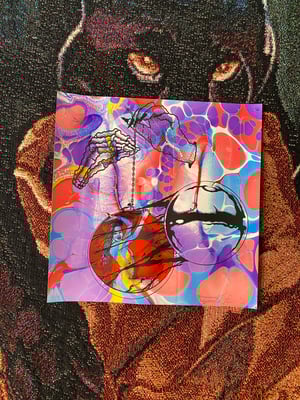 Image of ‘Lady of The Orb’ marbled print