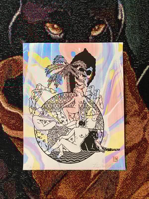 Image of “Paradise” marbled print 