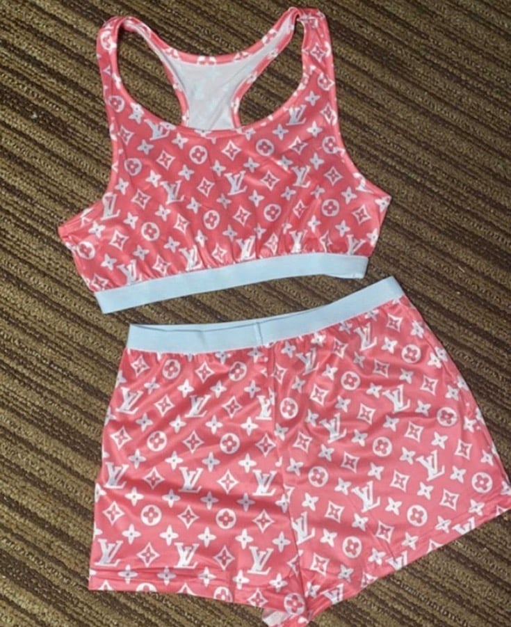 LV 2 Pc Knit Set – De'glam Boutique