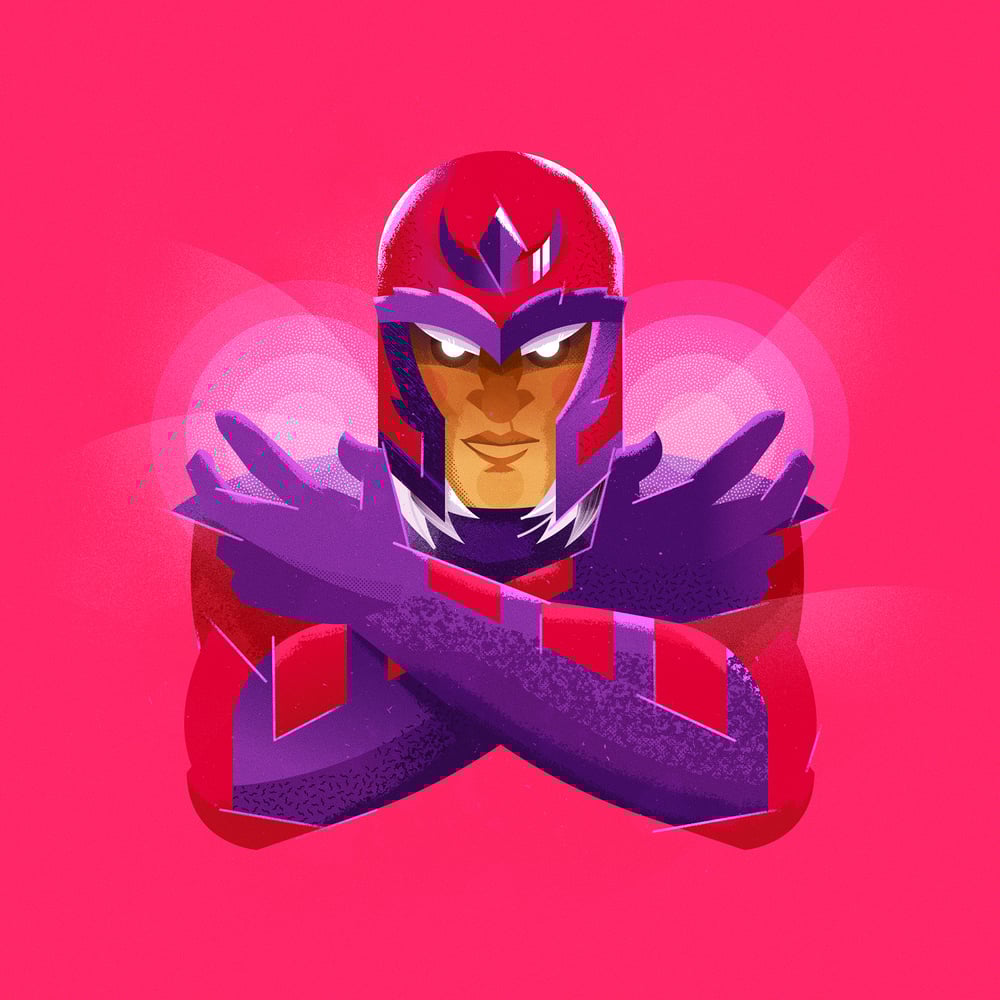 Portrait of Magneto - Prints and Magnets / Portrait of Mystique