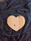 10”  Wood Heart Custom