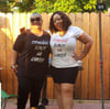 Straight Black No Chaser - Ladies V-Neck T-Shirt White
