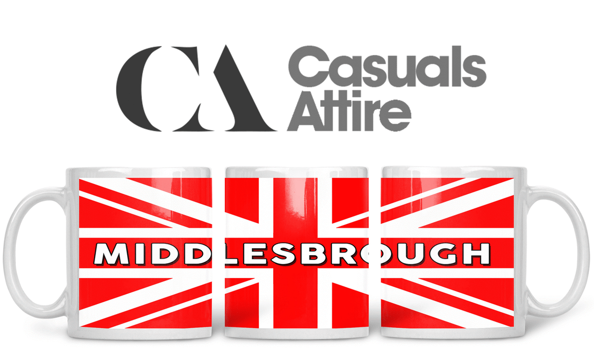 Middlesbrough, Football, Casuals, Ultras, Fully Wrapped Mugs. Unofficial. FREE UK POSTAGE