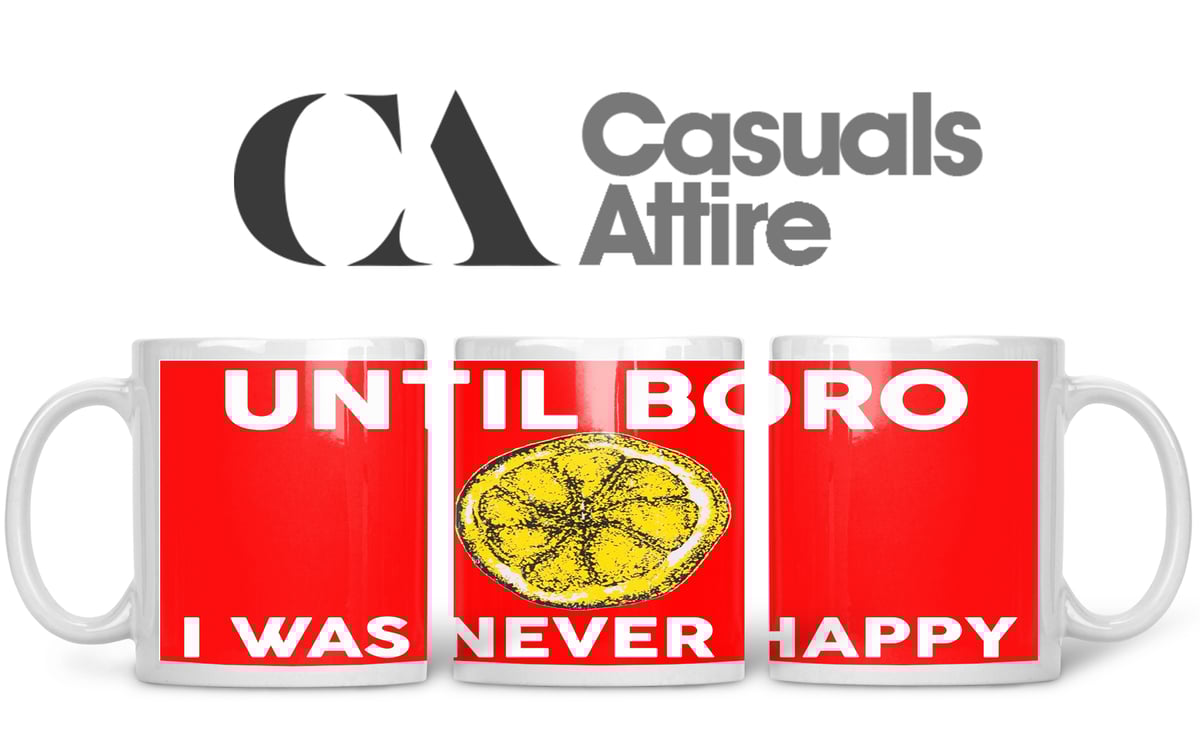 Middlesbrough, Football, Casuals, Ultras, Fully Wrapped Mugs. Unofficial. FREE UK POSTAGE