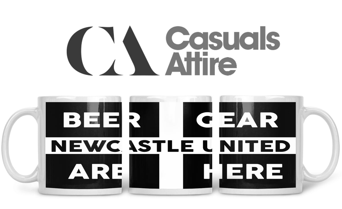 Newcastle, Football, Casuals, Ultras, Fully Wrapped Mugs. Unofficial. 