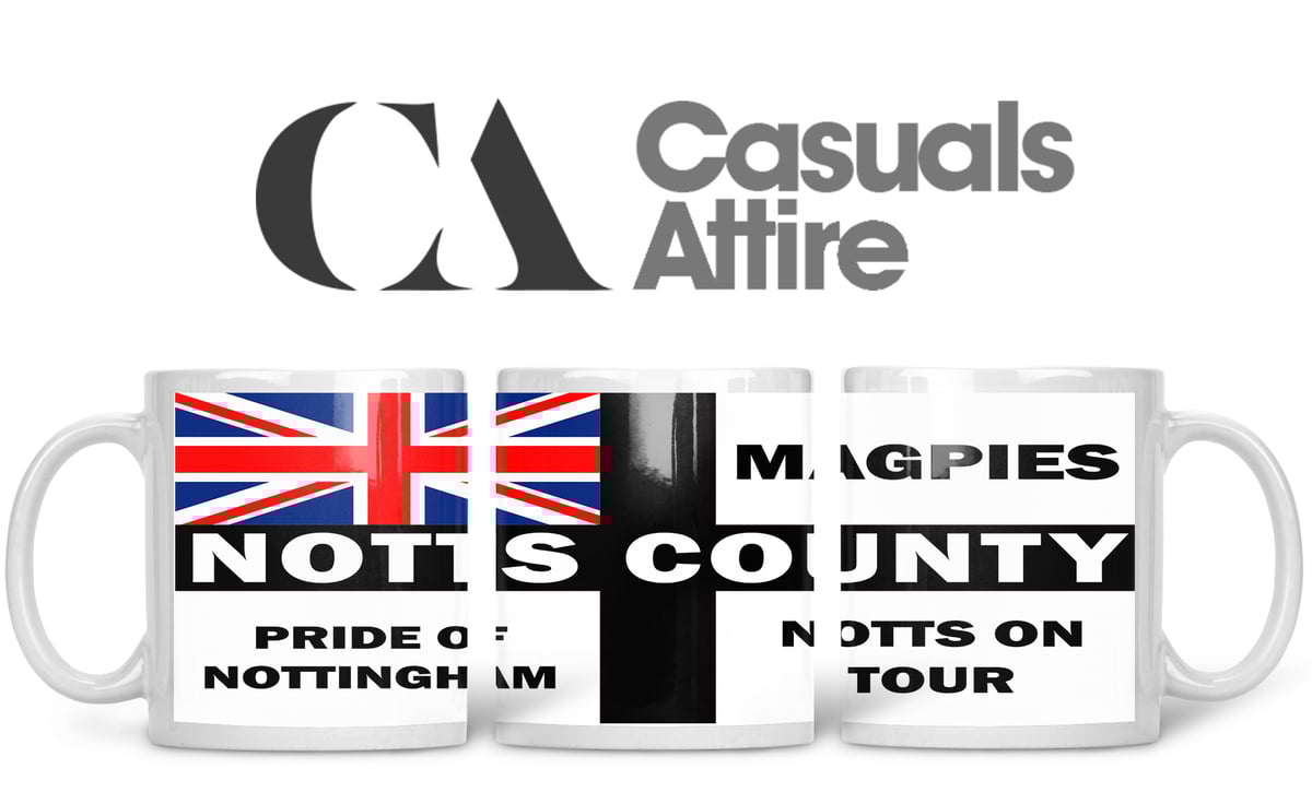 Notts County, Football, Casuals, Ultras, Fully Wrapped Mugs. Unofficial. FREE UK POSTAGE