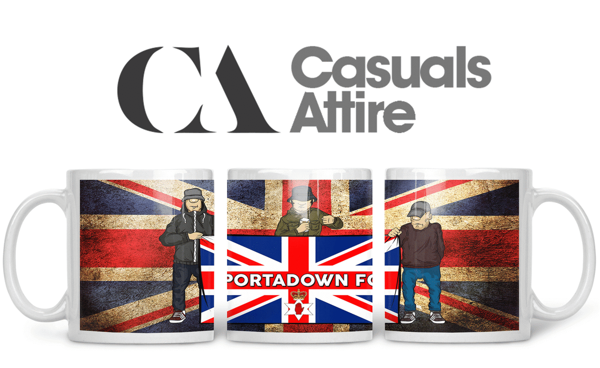 Portadown, Football, Casuals, Ultras, Fully Wrapped Mugs. Unofficial. FREE UK POSTAGE