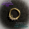 9carat gold segment ring 