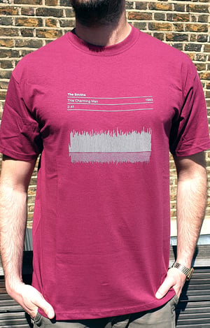 Image of The Smiths T Shirt, 'This Charming Man' Song Sound Wave Graphic