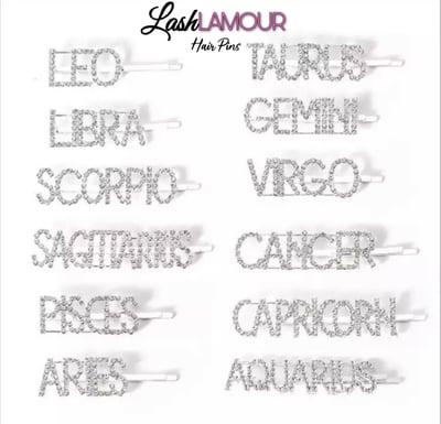 Image of Zodiac Sign Hair Pins 