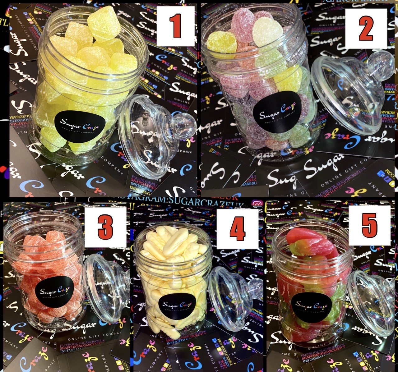 Image of SUGAR CRAZE RETRO STYLED SWEET JARS