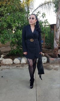 Image 1 of Girl Boss Tuxedo Dress