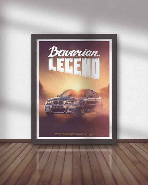 Image of Bavarian Legend CSL Limited Edition Poster 
